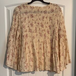 Adiva Cream Floral Blouse